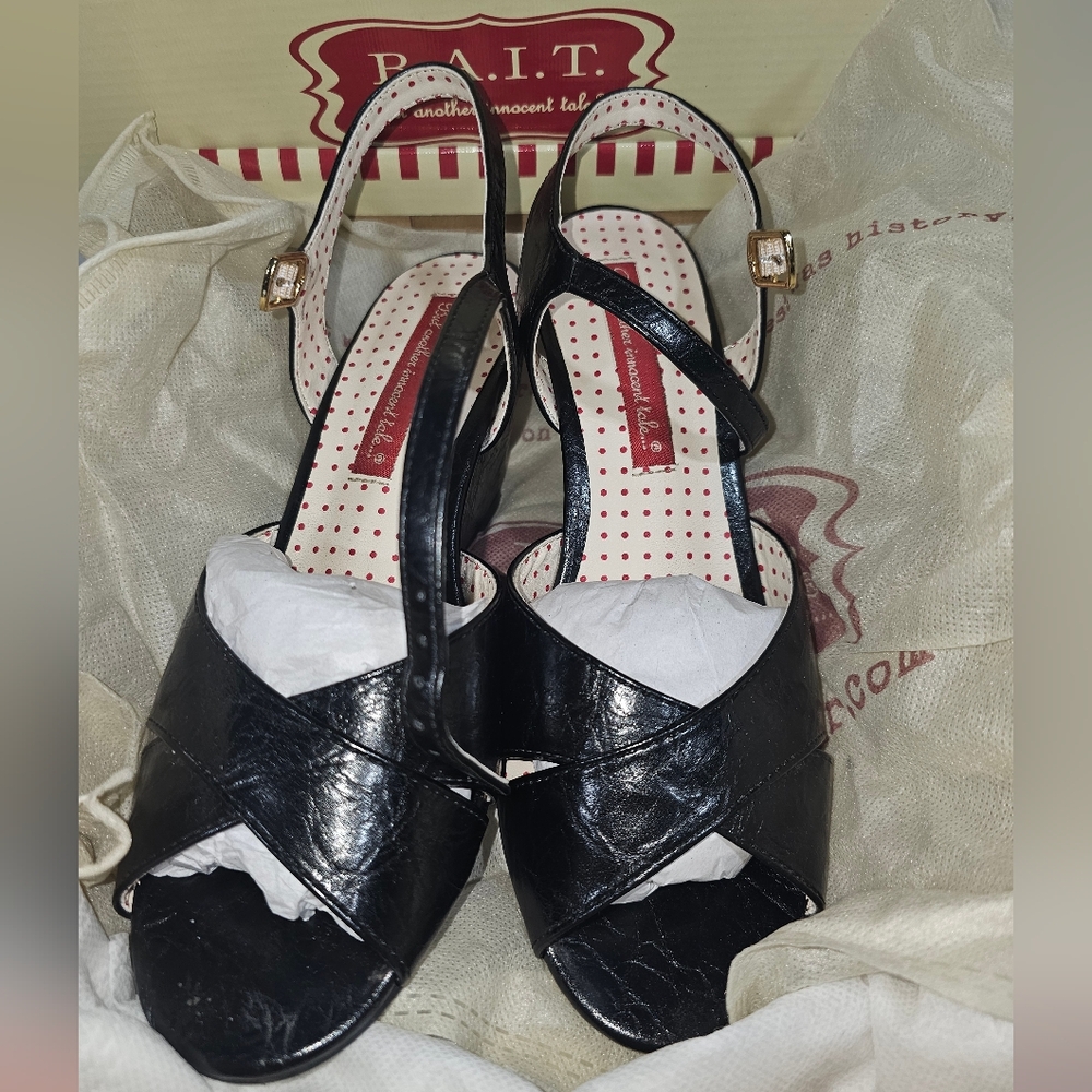 B.A.I.T. Black Wedge Shoe
